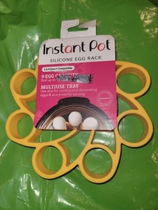 🥚 Instant Pot Silicone 9 Egg Capacity Rack 6 & 8 Quart Multiuse Tray New Trivet