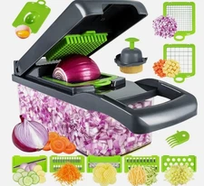 14 In 1 Fruit Vegetable Slicer Cutter Food Onion Veggie Dicer Chopper Kitchen