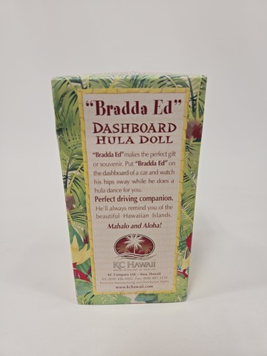 KC Hawaii "Bradda Ed" Hula Cruscotto Bambola Giocatore Ukulele con Gonna Erba - Foto 2 di 2