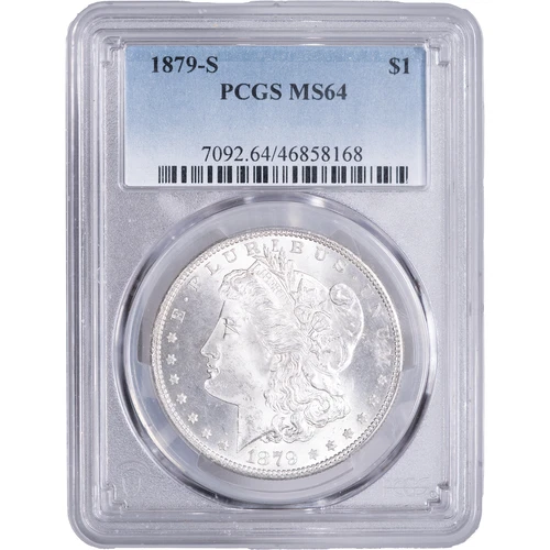 1879-S $1 Morgan Silver Dollar ~ PCGS MS64