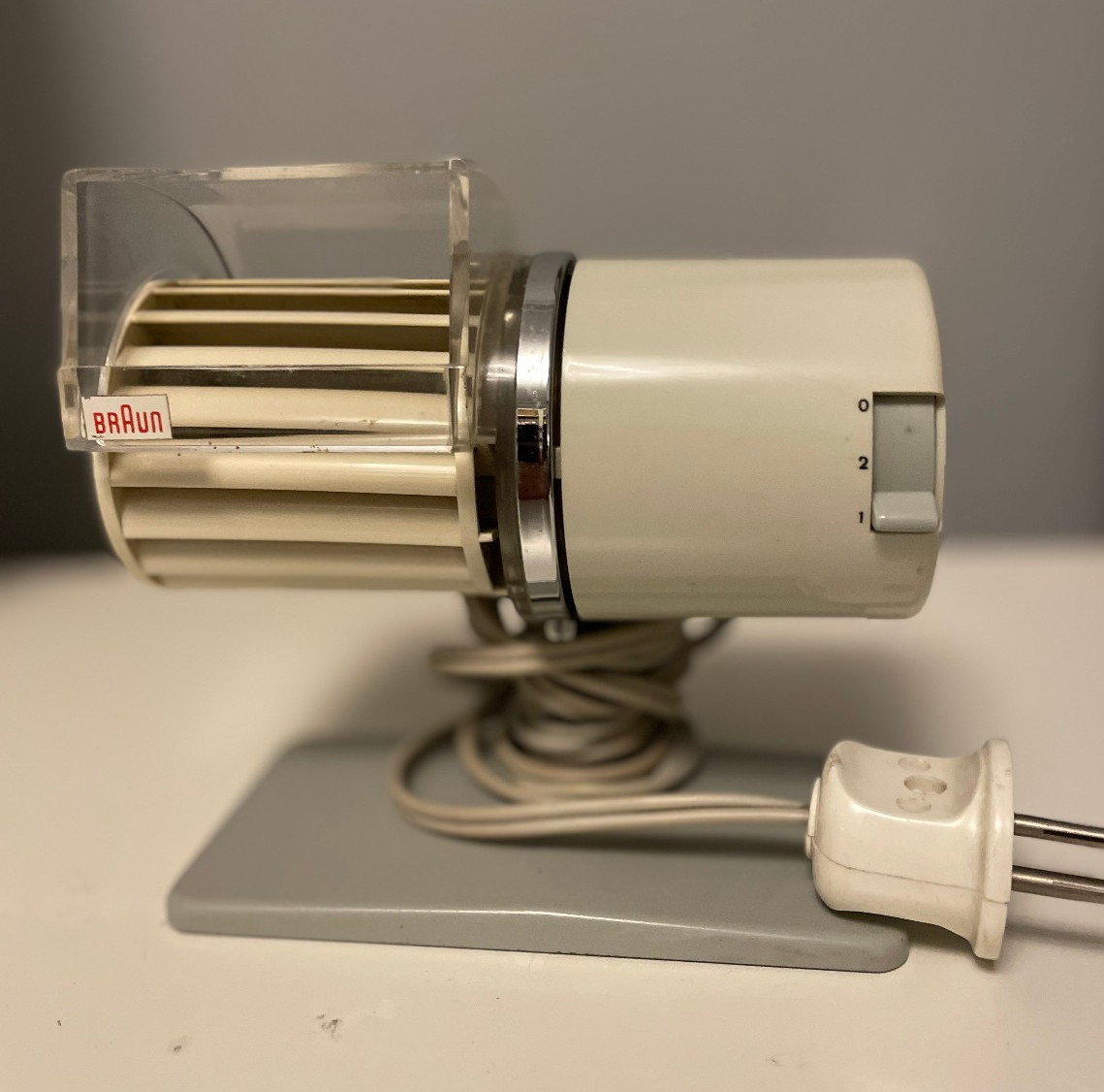 Vintage Braun HL1 Design Table Fan Fans Reinhold Weiss 1961