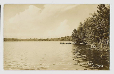 RPPC The Pier at White Buck Lodge Big Stone Lake Three Lakes Wis Wisconsin WI
