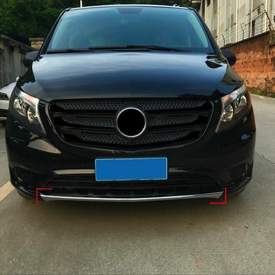 Chrome Front Bumper Protector Guard Trim For Mercedes-Benz Metris/Vito 2016-2019