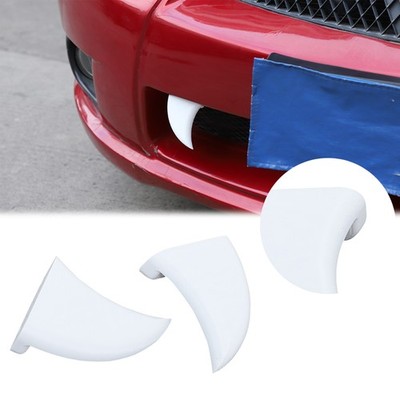 ABS White Car Front Lower Grille Tiger Teeth Trim For Mitsubishi Eclipse 2006-11