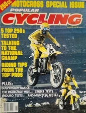 Popular Cycling August 1978 RM250 CR250 Magnum KX250 YZ250 Tony D San Jose Mile