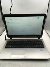 HP PROBOOK 450 G3 - BOOTS TO BIOS - INTEL I5 6200U - NO RAM - NO OS - READ - BB 