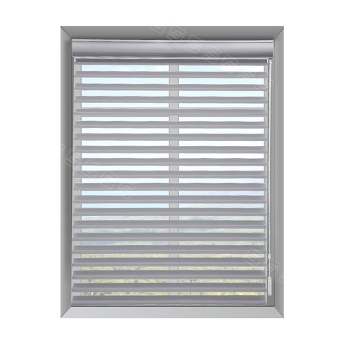 Shangri-La Roller Shades Zebra Sheer Blinds Corded Light Filtering Shades - Photo 12/25