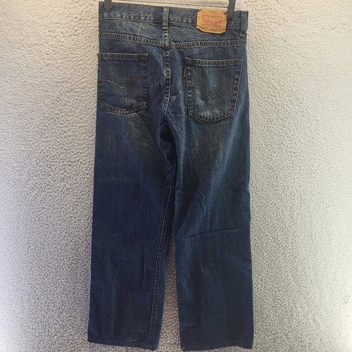 Levis 550 Jeans Boys 12 Regular Blue Relaxed Leg Medium Wash Pockets Cotton - Picture 16 of 17