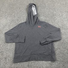 Under Armour Sweater Womens Large Gray Loose Outdoor Sweatshirt Hoodie Active UA