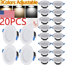10/20Pcs Dimmable LED Downlight 7W Recessed Ceiling Light Panel Light 85-265V