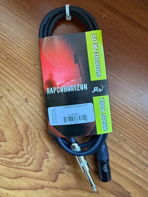 RapcoHorizon XLR Male To 1/4'' TS Audio Cable 6 Feet