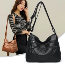 Fashion Women's Ladies Leather Messenger Satchel Shoulder Cross body Bag Handbag