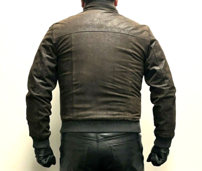 Levi's Genuine Leather Brown CAFE Biker Jacket Size Large | eBay