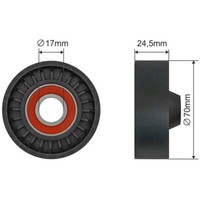 NTY Spannrolle Keilrippenriemen FüR Volvo XC90 I 275 D5 AWD D3/D5 V70 II SW 2.4