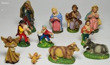 Presepe 11 Statuine epoca Sacra famiglia Pasta/Plastic Chialù Fontanini h10-14Z 