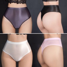 Women's Oil Shiny Glossy Panties Bikini Briefs Knickers Thong G-string Underwear