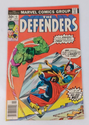 The Defenders #41 Marvel Comic Hulk Nighthawk Dr. Strange
