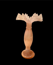 CRYSTALEX NOVY BOR VINTAGE VASE HAND BLOWN PINK 26cm
