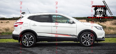 Nissan Qashqai X Trail Rogue 2x Side Stripes Vinyl Decals Sticker Logo 2 Color Ebay