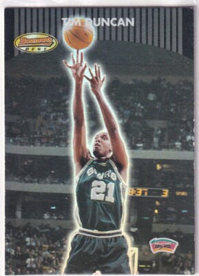 2001 Topps Bowman's Best NBA No. 50 Tim Duncan