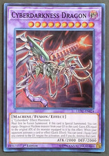 Yugioh TCG Card - 1x Cyberdarkness Dragon - LEDU-EN024 - Super Rare - NM - 1st