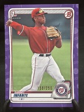 2020 Bowman Draft Paper Purple Parallel # BD-48 Sammy Infante 156/250