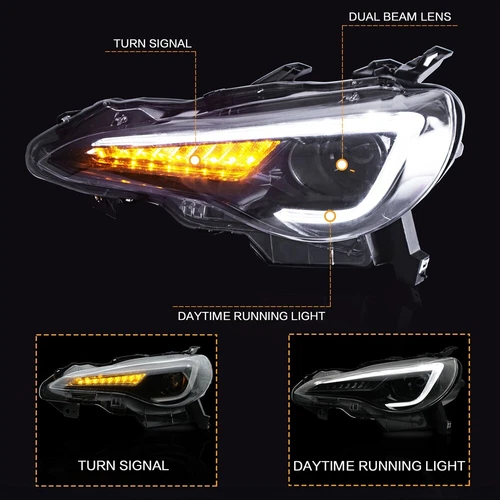 LED Headlights Fit Toyota 86 / Subaru BRZ /Scion FR-S 2012-2021 Sequential Lamp - Picture 8 of 14