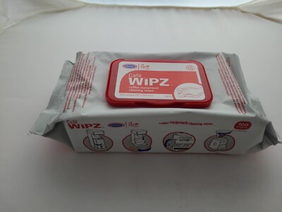 Urnex Cafe Wipz Reinigungstücher für Kaffeegeräte, 100 Tücher 17 x 20 cm
