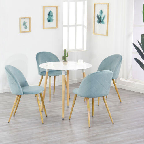 Pack de 4 Sillas Comedor Sillón Moderno de Terciopelo Sillas Tapizadas Verde - Imagen 10 de 10