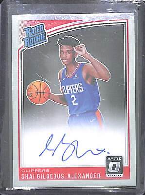 2018-19 Donruss Optic Rated Rookie Autograph #162 Shai 2018-19 Donruss Optic Rated Rookie Autograph #162 Shai