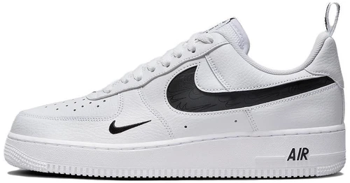 Nike Air Force 1 '07 LV8 Reflective Swoosh - White Black