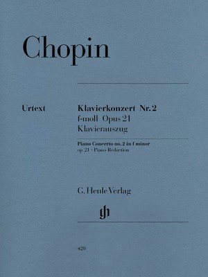 Chopin Concerto for Piano and Orchestra F minor Op 21 No 2 Sheet Music 051480420