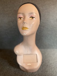 Vintage Mannequin Head Fiberglas Hut Rack Perucke Rack Ebay