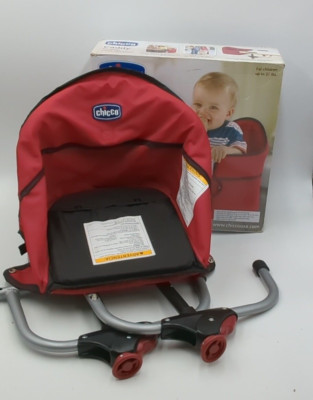 Chicco Caddy Portable Hook-On Table Chair Red Unisex 6-36 Months, Up to 37 Lbs