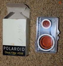 VINTAGE, POLAROID CLOUD FILTER 516, Fits Most Polaroid, New in Original Case