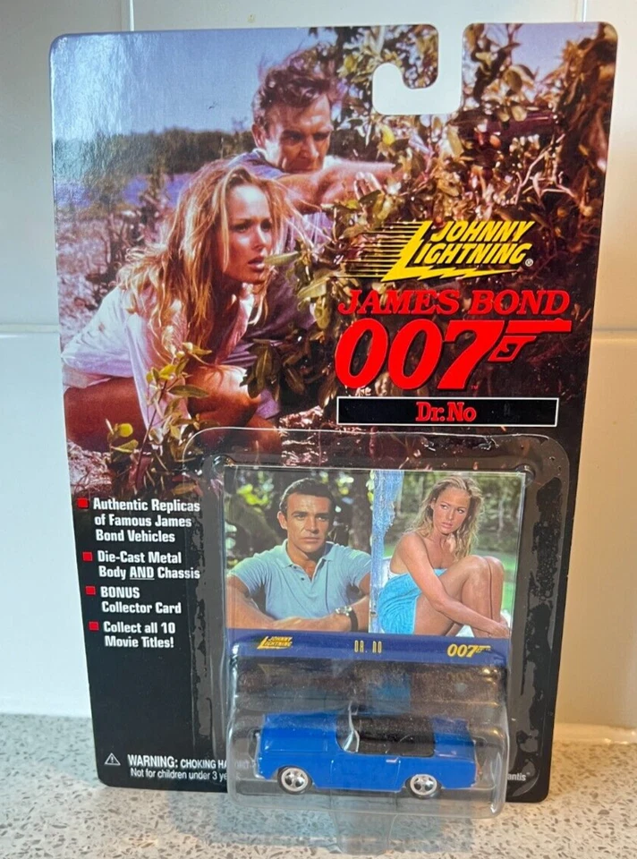 1998 Johnny Lightning James Bond 007 Sunbeam Alpine Dr No Foto 3 de 4