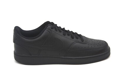 NIKE COURT VISION LOW TRIPLE BLACK CD5463-002 MENS SNEAKER  display picture 3