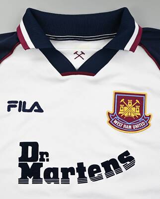 Fila 1999-01 WEST HAM UNITED SHIRT TRIKOT 3XL | eBay