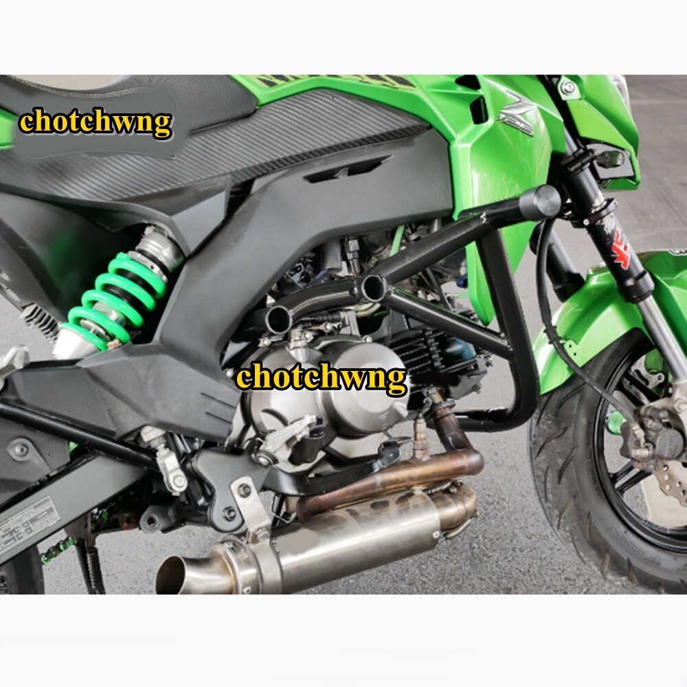 パーツ Z125 PRO SUS DOWN TYPE-2 Kawasaki Z125 Crash Cage Stunt Part Foot Step Pegs Motorcycle