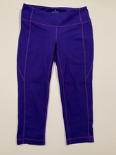 Women's ATHLETA Crop Tights Medium Purple Yoga Run Athleisure