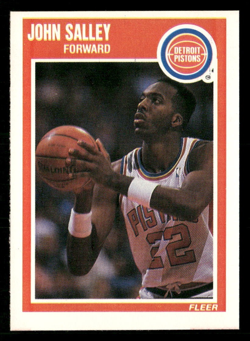 John Salley 1989-90 Fleer #51 Detroit Pistons NBA Basketball Card