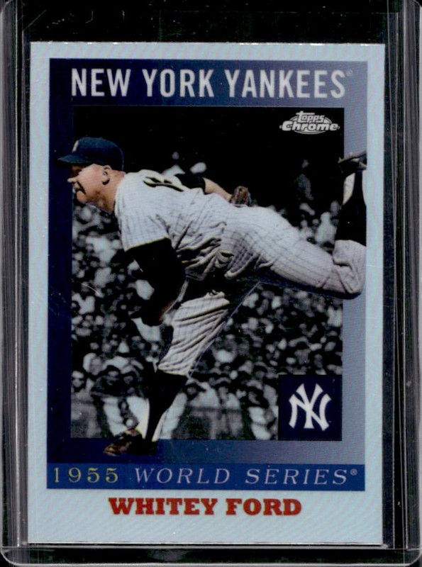 2025 Topps Chrome Platinum Whitey Ford 1955 World Series #55WS-9 Yankees