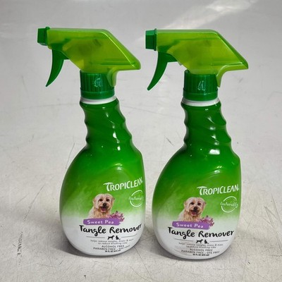 TROPICLEAN (2 PACK) Sweet Pea Scent Tangle Remover for Gentle Brushing 16 fl oz