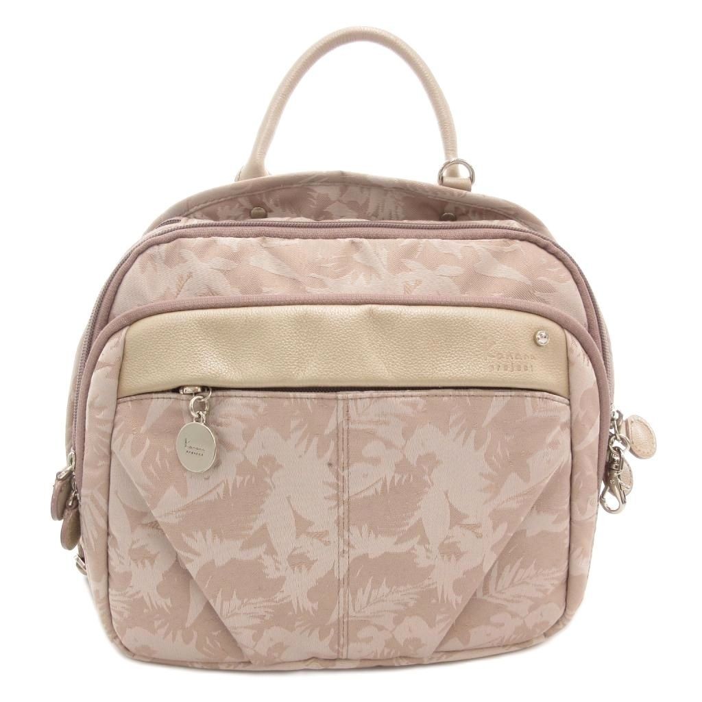 Kanana Project Pink Pattern Backpack Daypack Wome… - image 1