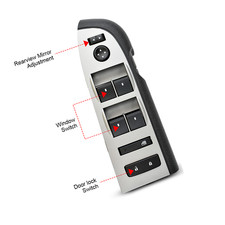 Window Switch Bezel Cover Front Left Driver Side Door Control Switch Panel Trim