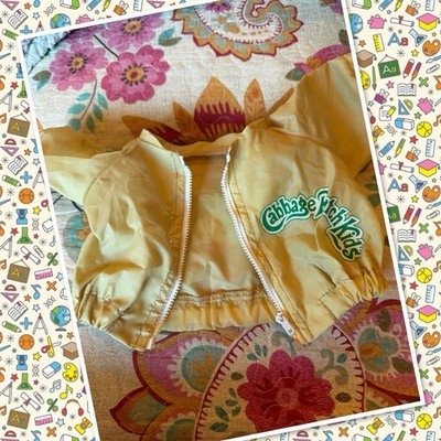 Süßer Vintage Kohl Patch Kinder Puppe Windbreaker Jacke Lesen