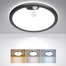 Motion Sensor Ceiling Light Wired 12 Inch 3000k 4000k 5000k Selectable Led Flush
