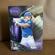 🔥Cody Freeman 2026 Topps Chrome Black RC Base Set #130 38/75 Refractor Rangers