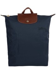 Zaino donna Longchamp Le Pliage originale medio tela blu