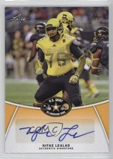 2014 Leaf US Army All-American Bowl Yellow 2/5 Nifae Lealao #BA-NL1 Auto 1f1
